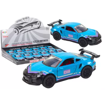 LEAN TOYS Auto Sportauto 1:32 Hõõrdvedu Metall Türkiis
