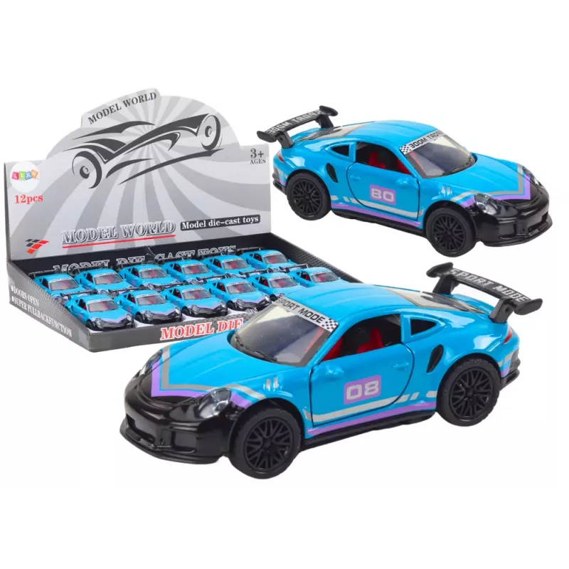 LEAN TOYS Auto Sportauto 1:32 Hõõrdvedu Metall Türkiis