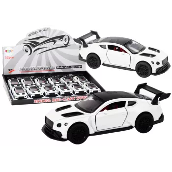 LEAN TOYS Auto Sportauto 1:32 Hõõrdvedu Pärlvalge