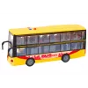 LEAN TOYS Double Decker Bus 1:16 Lights Sounds Friction Drive Yellow