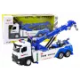 LEAN TOYS Veoauto kraanaga, kaks metallkonksu, valged ja sinised tuled, helid