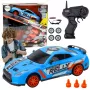 LEAN TOYS Kaugjuhitav sportauto 1:24 Sinine Vahetatavate ratastega