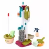 LEAN TOYS Puhastuskomplekt tolmuimeja, mopi ja tarvikutega lastele, 23 tk