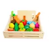LEAN TOYS Fruits Vegetables Wooden in Magnet Box Kitchen