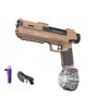 LEAN TOYS Automatic Water Gun Brown Transparent Container