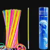 LEAN TOYS Fluorestsentspeapaelad 100 tk Mitmes Värvitoonis Pimedas Helendavad