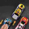 LEAN TOYS 25-osaline tagasitõmbeautode komplekt, erinevad sõidukid, värvilised, hõõrdajamiga, patareisid pole vaja, lastele alates 3. eluaastast