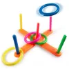 LEAN TOYS Skill Game Throwing a Hoop at the Target Colorful