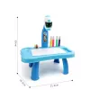 LEAN TOYS Mini Projektor Robotilaud 2in1 Tarvikud Sinine