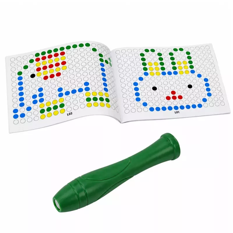 LEAN TOYS Hariv magnetlaud Dinosauruste Pad Puzzle Roheline