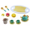 LEAN TOYS Tee- ja kohvikomplekt lastele puidust 15-osaline