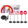 LEAN TOYS Harivad liiklusmärgid Hoiatuskomplekt 5 tk 70 cm