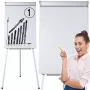 LEAN Magnetiline flipptahvel statiivil, valge 70x100 cm
