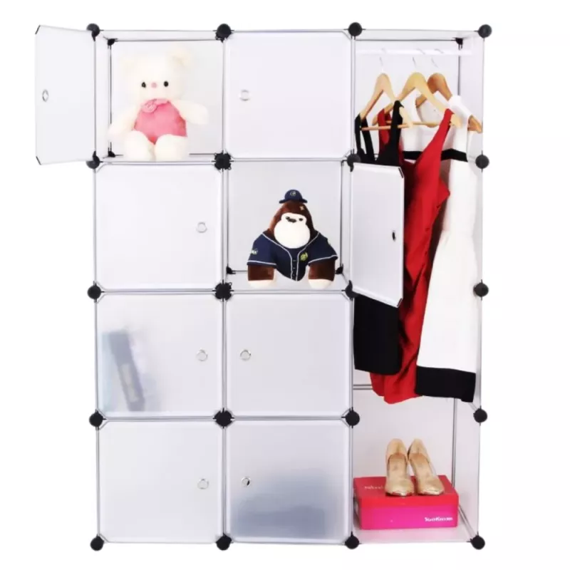 LEAN Modular Shoe Rack Accessories 5 Compartments Transparent
