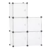 LEAN Modular Shoe Rack Accessories 5 Compartments Transparent