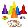 LEAN TOYS Spordioskuste mängude komplekt Sihtmärki viskamine 3in1