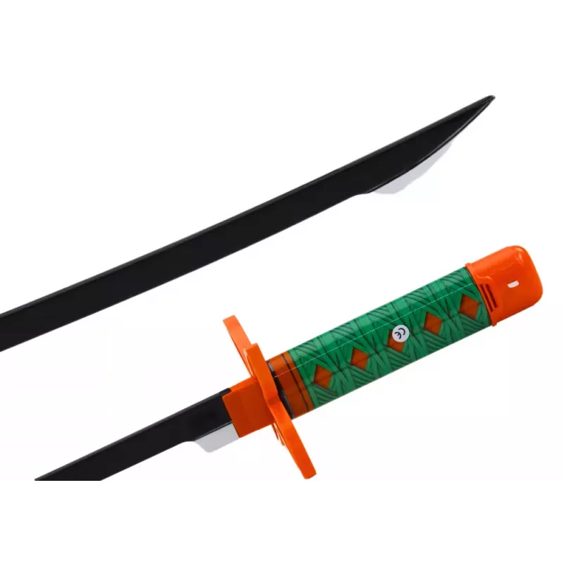 LEAN TOYS Nichirin Samurai Sword Battery Operated Comfortable Grip Green Sound