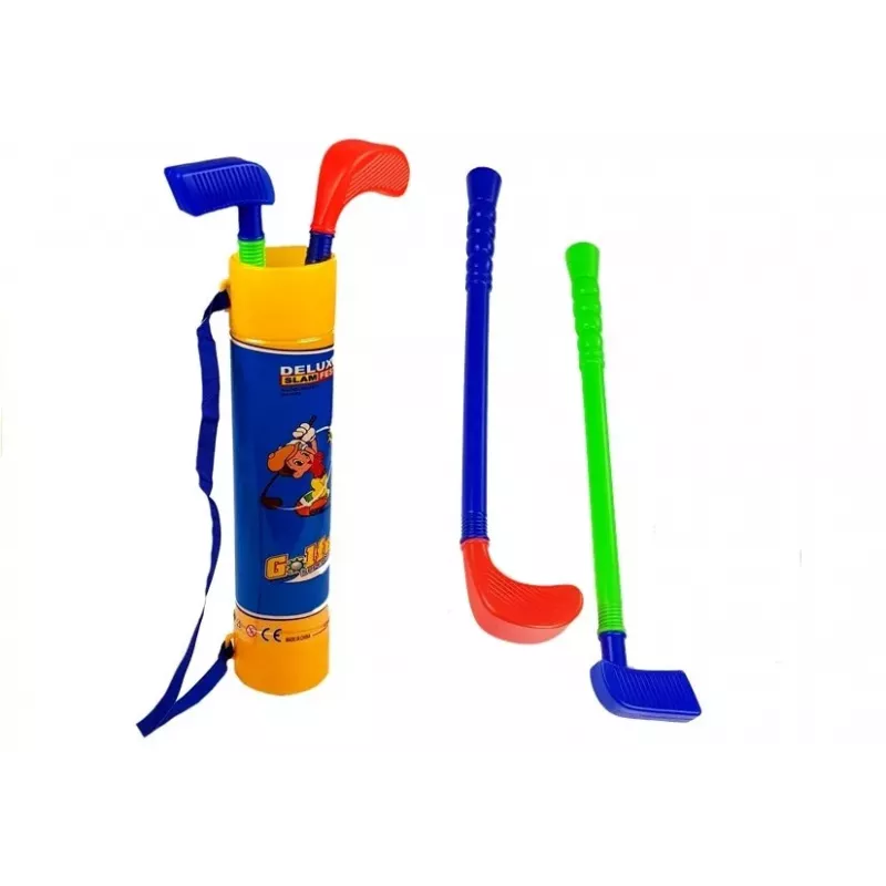 LEAN TOYS Laste golfikomplekt: kepid, augud lippude ja pallidega