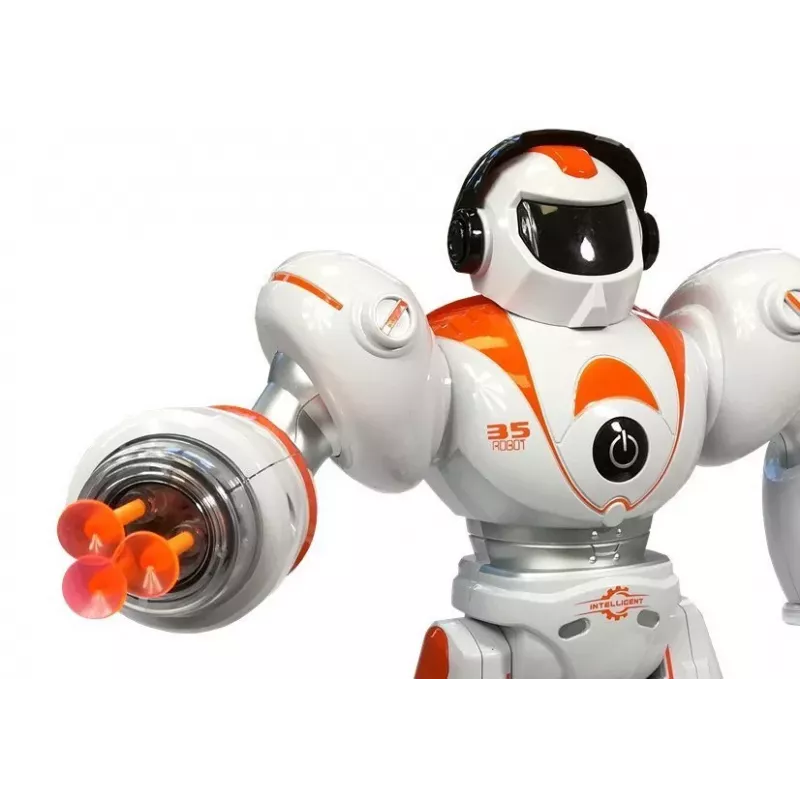 LEAN TOYS Kaugjuhitav Robot R/C Tulistab Kuule
