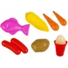LEAN TOYS Interaktiivne köök lastele koos külmiku, veekraani ja tarvikutega, 58 osa