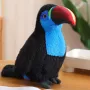 LEAN TOYS Plush Toucan Bird Plush Toy Mascot Cuddly Toy Blue 40cm