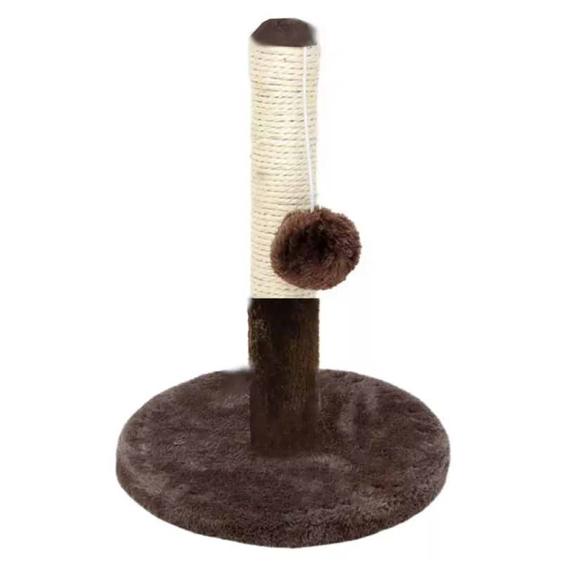 LEAN Cat Scratcher Scratching Post Tower Dark Brown 40 cm x 30 cm