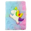 LEAN Plush Notebook Lined With Unicorn 3D Colorful