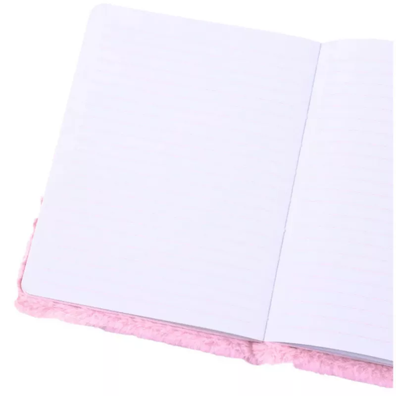 LEAN Plush Notebook Lined With Green Dinosaur 3D Colorful
