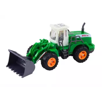 LEAN TOYS Ekskavaator-laadur R/C Kaugjuhtimisega Tõstev Rööbas Roheline