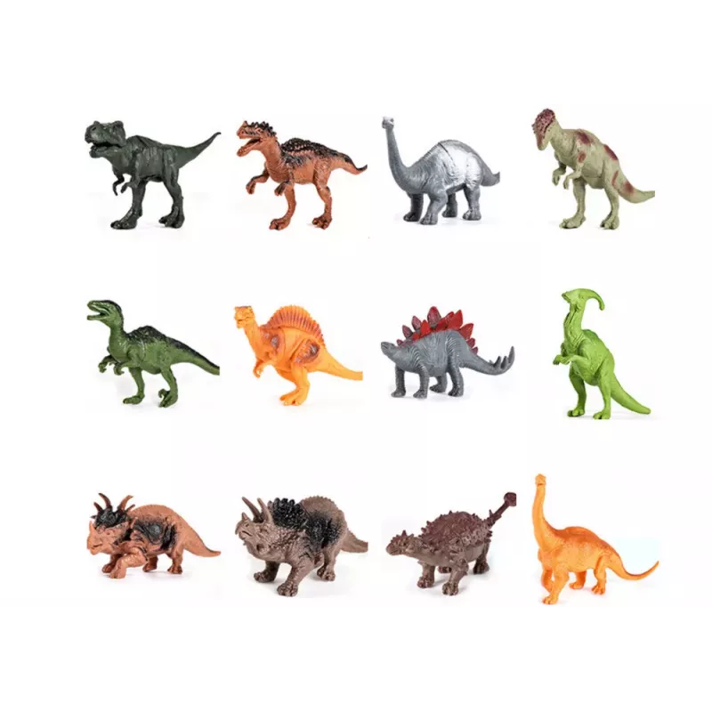 LEAN TOYS Dinosaurs Figures Set Park Accessories Box 46 Pieces