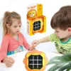 LEAN TOYS Elektrooniline mäng 3in1 Tic-Tac-Toe Memory Lõvi Oranž