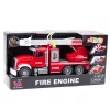 LEAN TOYS Fire Truck With Boom Water Lights Sounds Red 1:14