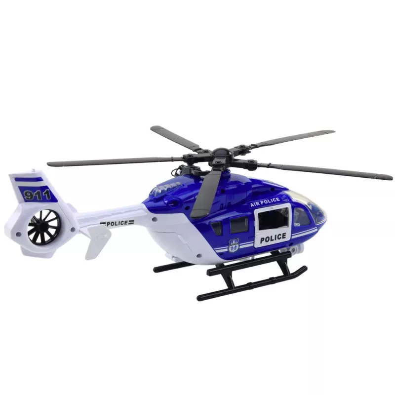 LEAN TOYS Politseihelikopter Konksuga Kanderaam Valgus Heli 1:14