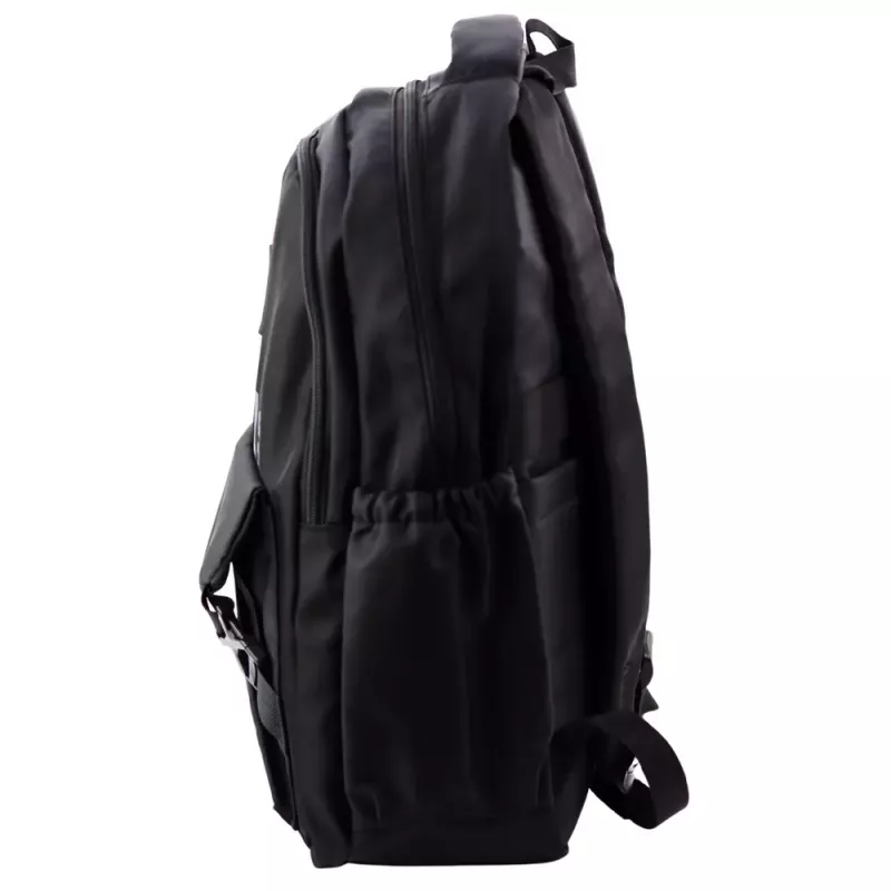 LEAN City School Backpack 6 Pockets Back Up Black 23L 46cm