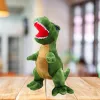 LEAN TOYS Pehme mänguasi Dinosauruse kaisuloom tekstureeritud nahaga Roheline 45cm