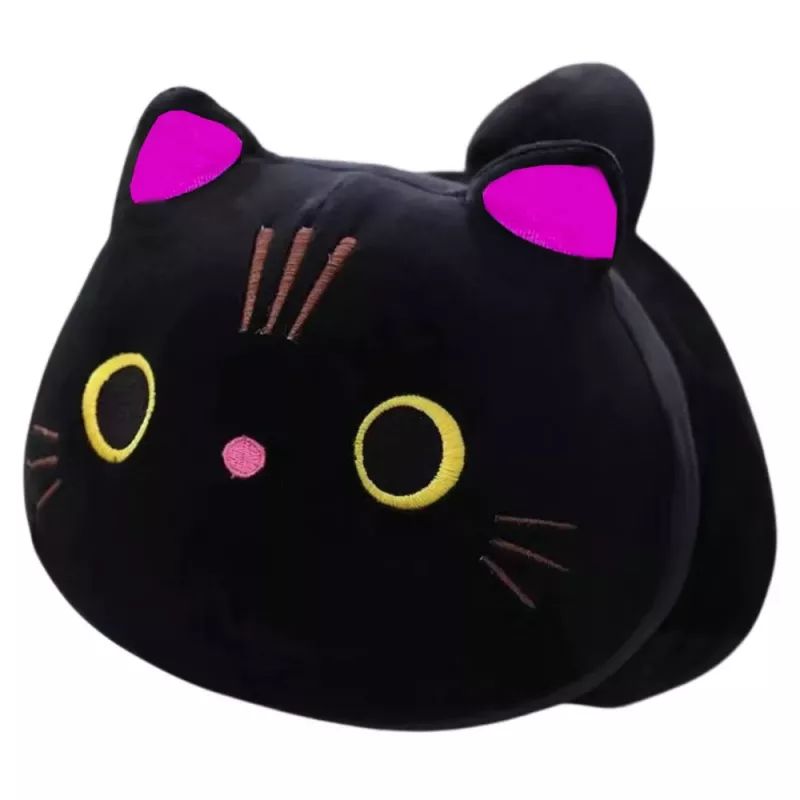 LEAN TOYS Plush Mascot Cuddly Toy Black Cat 18cm