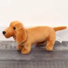 LEAN TOYS Plush Mascot Cuddly Toy Dog Dachshund Light Brown 25cm