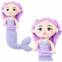 LEAN TOYS Plush Mermaid with Corals Cuddly Toy Purple 32cm