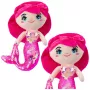 LEAN TOYS Plush Mermaid Cuddly Toy Tail Sequins Pink 30cm