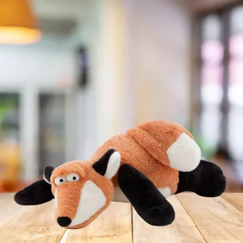 LEAN TOYS Plush Toy Cuddly Toy Light Red Fox 42cm