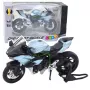 LEAN TOYS Sportmootorratas Metall Tuled Heled Hõbedane 1:12