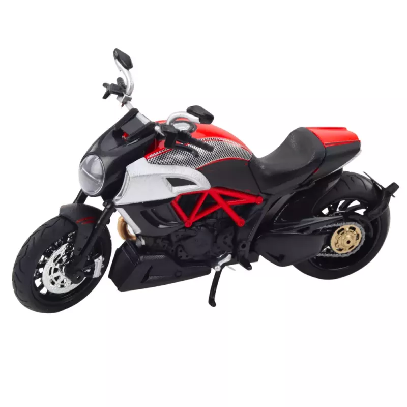 LEAN TOYS Sports Motorcycle Metal Lights Sounds Gold Red Elements 1:12