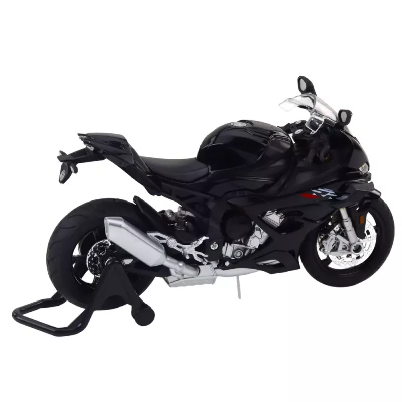 LEAN TOYS Sportmootorratas Metall Tuled Helid Must S1000 1:12