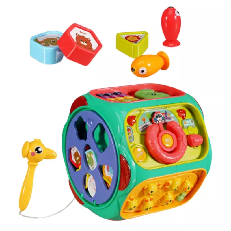 LEAN TOYS Educational Toy Interactive Cube Multifunctional 8in1