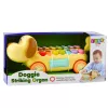 LEAN TOYS Sõidukoer taldrikutega, liikuvate kõrvade ja sabaga, pulk nööri otsas