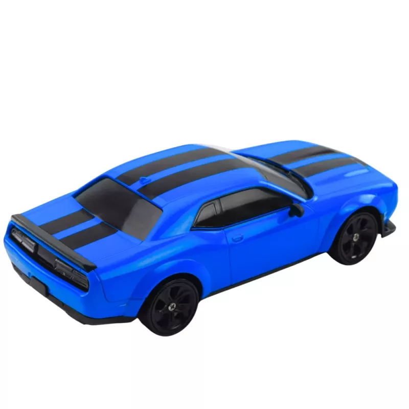 LEAN TOYS Car Sports Drift Interchangeable Wheels Remote Controlled RC 4WD Blue Sport