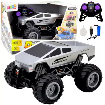 LEAN TOYS Off-Road RC Auto Kaugjuhitav Hõbedane 1:16