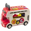 LEAN TOYS Interaktiivne Hariv Buss Sorteerija Tuled Heled Punane