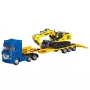 Huina 1:50 Diecast veok haagisega ja metallist ekskavaator kollane