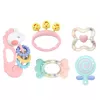 LEAN TOYS Meelte ja hammaste komplekt beebidele Roosa 5tk